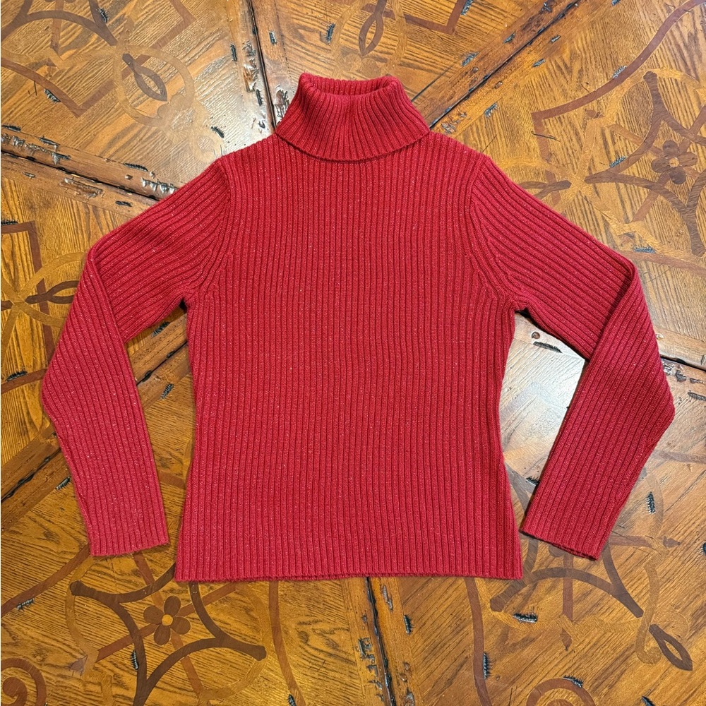 Red Turtleneck Sweater